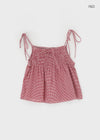 Current Check Sleeveless Blouse