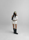 Compton Banding Cancan Lace Mini Skirt Pants