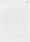 Royton Overfit Off-shoulder Short Sleeve T-shirt