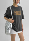 Monsen Lettering Vintage Short Sleeve T-shirt