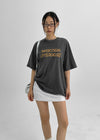 Monsen Lettering Vintage Short Sleeve T-shirt
