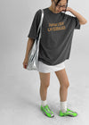 Monsen Lettering Vintage Short Sleeve T-shirt