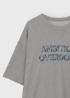 Monsen Lettering Vintage Short Sleeve T-shirt