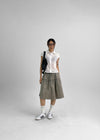Pinton Summer Cap Sleeve Striped Short Sleeve Shirt