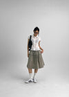 Pinton Summer Cap Sleeve Striped Short Sleeve Shirt