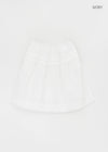 Parane Banding Pleated Midi Skirt