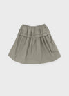 Parane Banding Pleated Midi Skirt