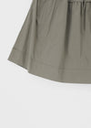 Parane Banding Pleated Midi Skirt
