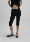 Pucha Low Raw Denim Capri Pants