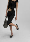 Pucha Low Raw Denim Capri Pants