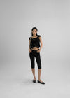 Pucha Low Raw Denim Capri Pants