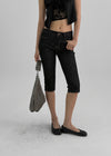 Pucha Low Raw Denim Capri Pants
