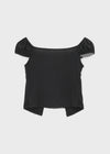 Pentat Cap Sleeve Layered Cardigan Short Sleeve T-shirt
