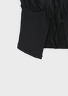Pentat Cap Sleeve Layered Cardigan Short Sleeve T-shirt