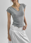 Letso Slit Slim Fit Short Sleeve T-shirt