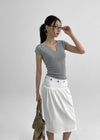 Letso Slit Slim Fit Short Sleeve T-shirt
