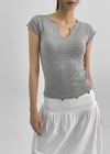 Letso Slit Slim Fit Short Sleeve T-shirt