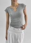 Letso Slit Slim Fit Short Sleeve T-shirt