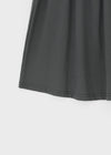 Quilled Eyelet Flare Midi Skirt