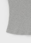 Belten Henley Neck Button Deep U-neck Short Sleeve T-shirt