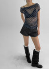New Gong Non-fade Raw Denim Shorts