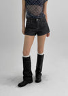 New Gong Non-fade Raw Denim Shorts