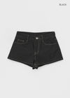 New Gong Non-fade Raw Denim Shorts