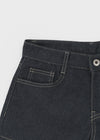 New Gong Non-fade Raw Denim Shorts