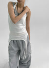 Totok Halter Layered Strap Long Sleeveless