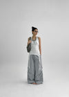 Totok Halter Layered Strap Long Sleeveless