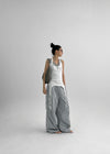 Totok Halter Layered Strap Long Sleeveless