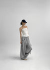 (UNISEX) Double-breasted Balloon Wide Two-way Banding Pants