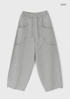 (UNISEX) Double-breasted Balloon Wide Two-way Banding Pants