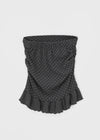 Momong Dot Frill Tube Top