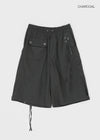 (UNISEX) Niton Eyelet Nylon Banding Bermuda Shorts