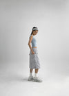 Kanlibel Boatneck Cap Sleeve Cropped Short Sleeve T-shirt