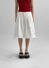 Crooked Two-way Back Banding Bermuda Cargo Pants