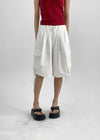 Crooked Two-way Back Banding Bermuda Cargo Pants