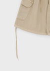 Crooked Two-way Back Banding Bermuda Cargo Pants