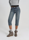 [B-DENIM] VINTAGE CAPRI JEANS 049