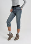 [B-DENIM] VINTAGE CAPRI JEANS 049