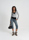[B-DENIM] VINTAGE CAPRI JEANS 049