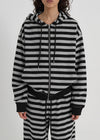 [B-BASIC] Bold Stripe Hooded Zip-up
