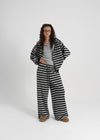 [B-BASIC] Bold Stripe Banding Pants