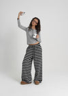 [B-BASIC] Bold Stripe Banding Pants