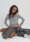 [B-BASIC] Bold Stripe Banding Pants