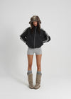 [B-BASIC] Heavy Sweat High Neck Line Zip-up