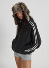 [B-BASIC] Heavy Sweat High Neck Line Zip-up