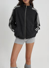 [B-BASIC] Heavy Sweat High Neck Line Zip-up