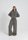 [B-BASIC] Bold Stripe Banding Pants